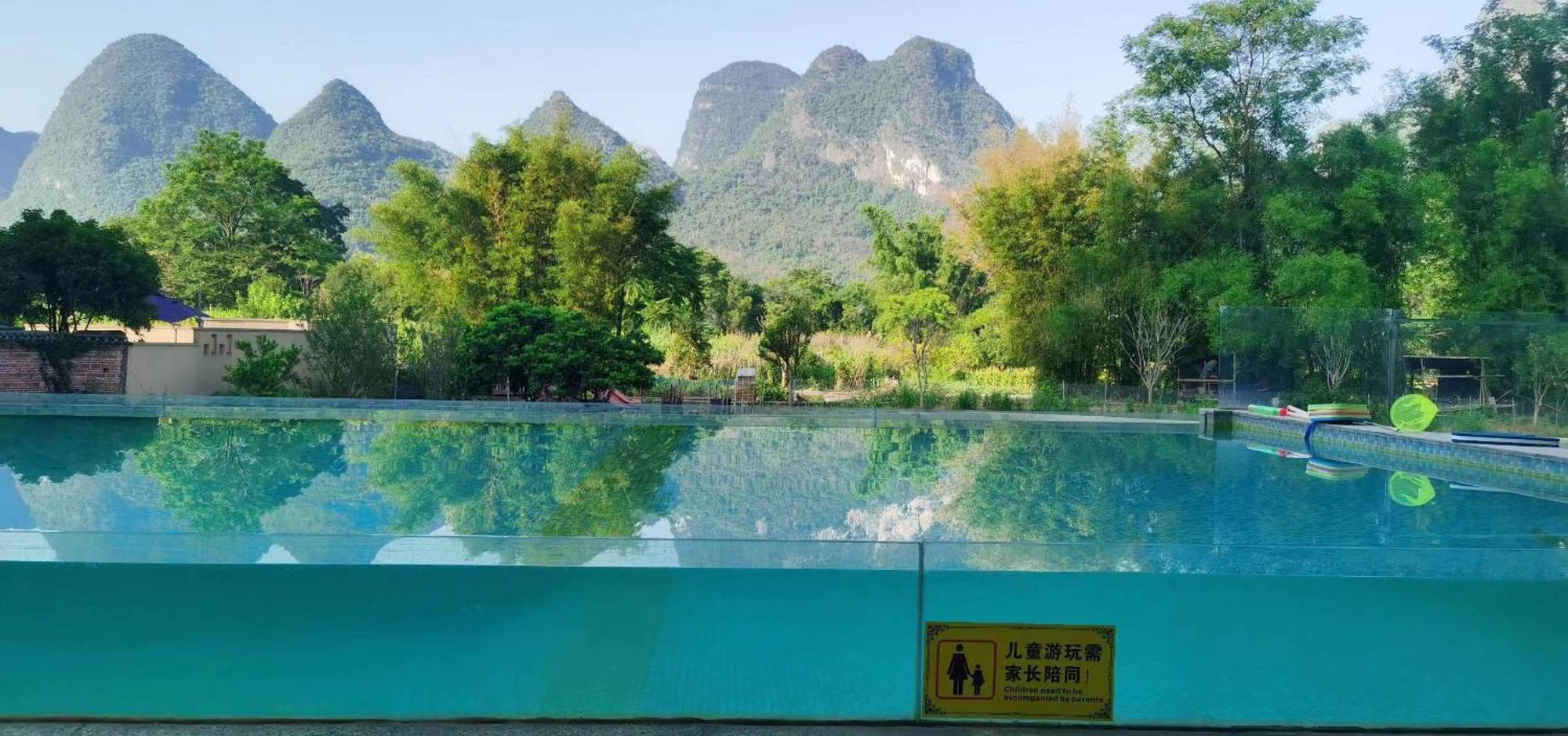 Yangshuo Fortune Lake Inn- One Way Free Pick Up From Airport Or Ts Over 3 Nights Exterior foto